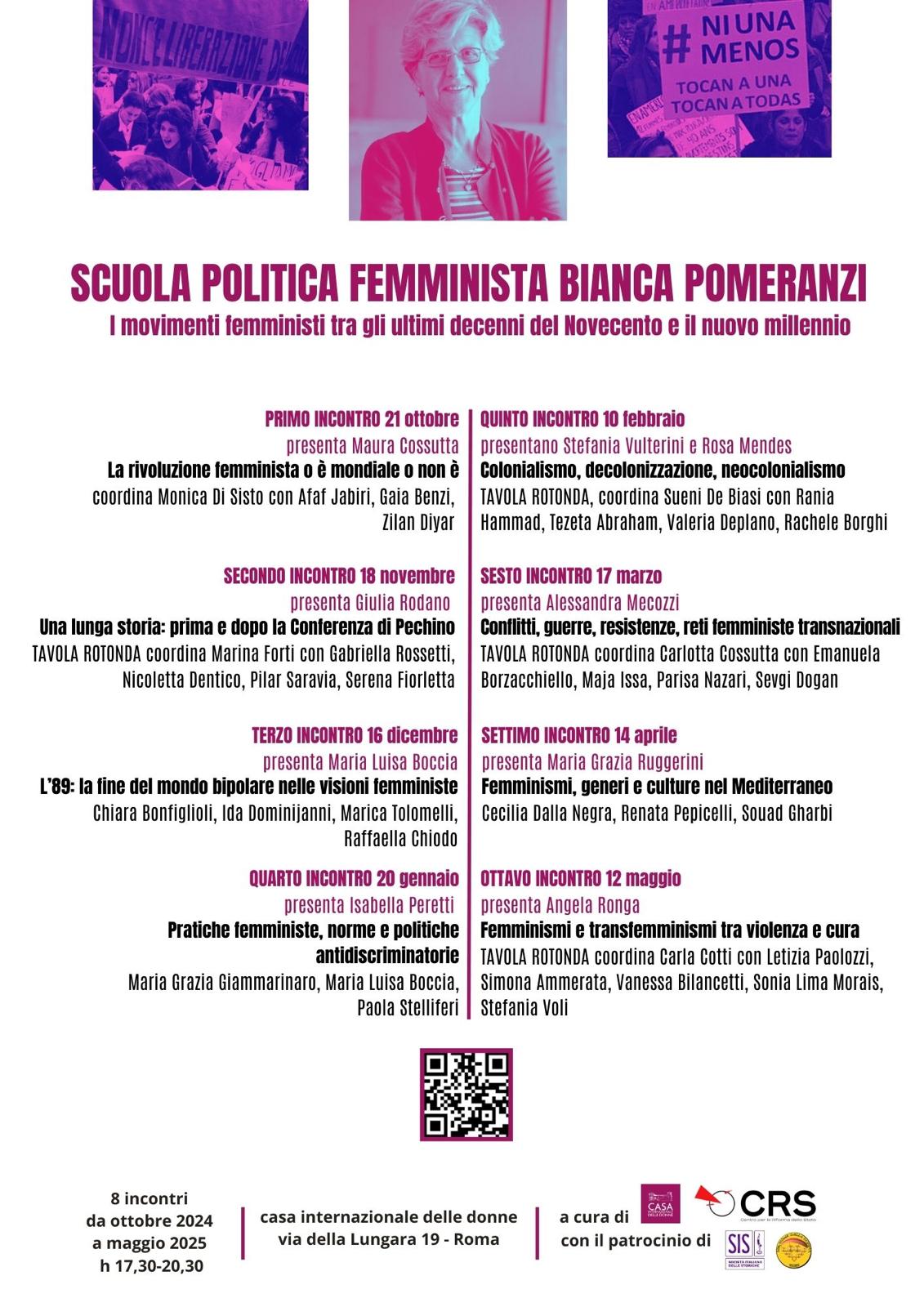 Scuola Politica Femminista Bianca Pomeranzi - Secondo incontro @ Casa Internazionale delle Donne di Roma