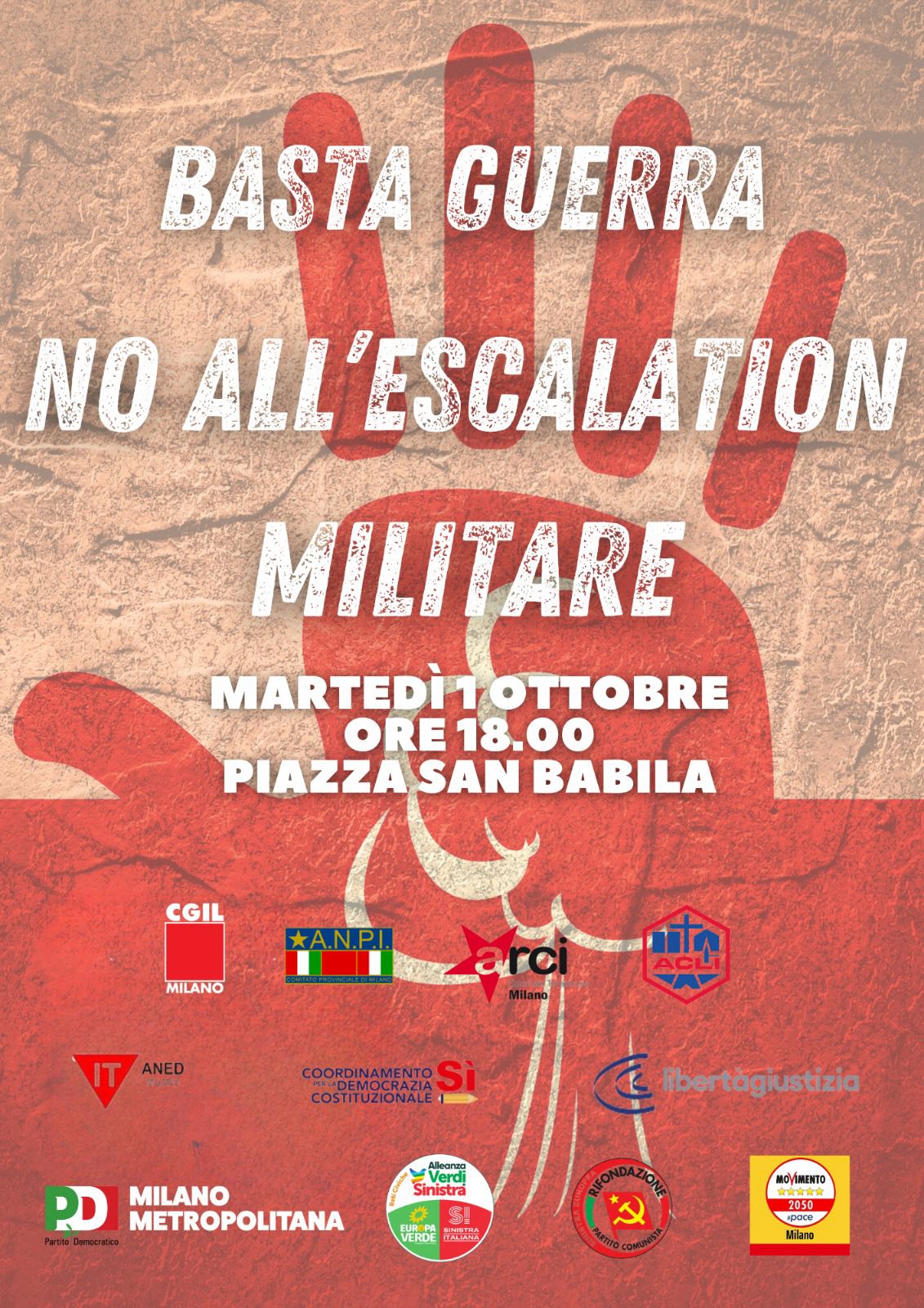 Basta Guerra. No all'escalation militare.