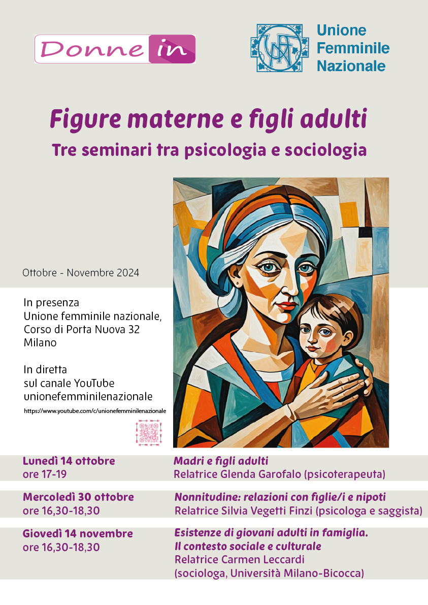 Seminario: "Figure materne e figli adulti" - in presenza e on line @ Unione Femminile Nazionale