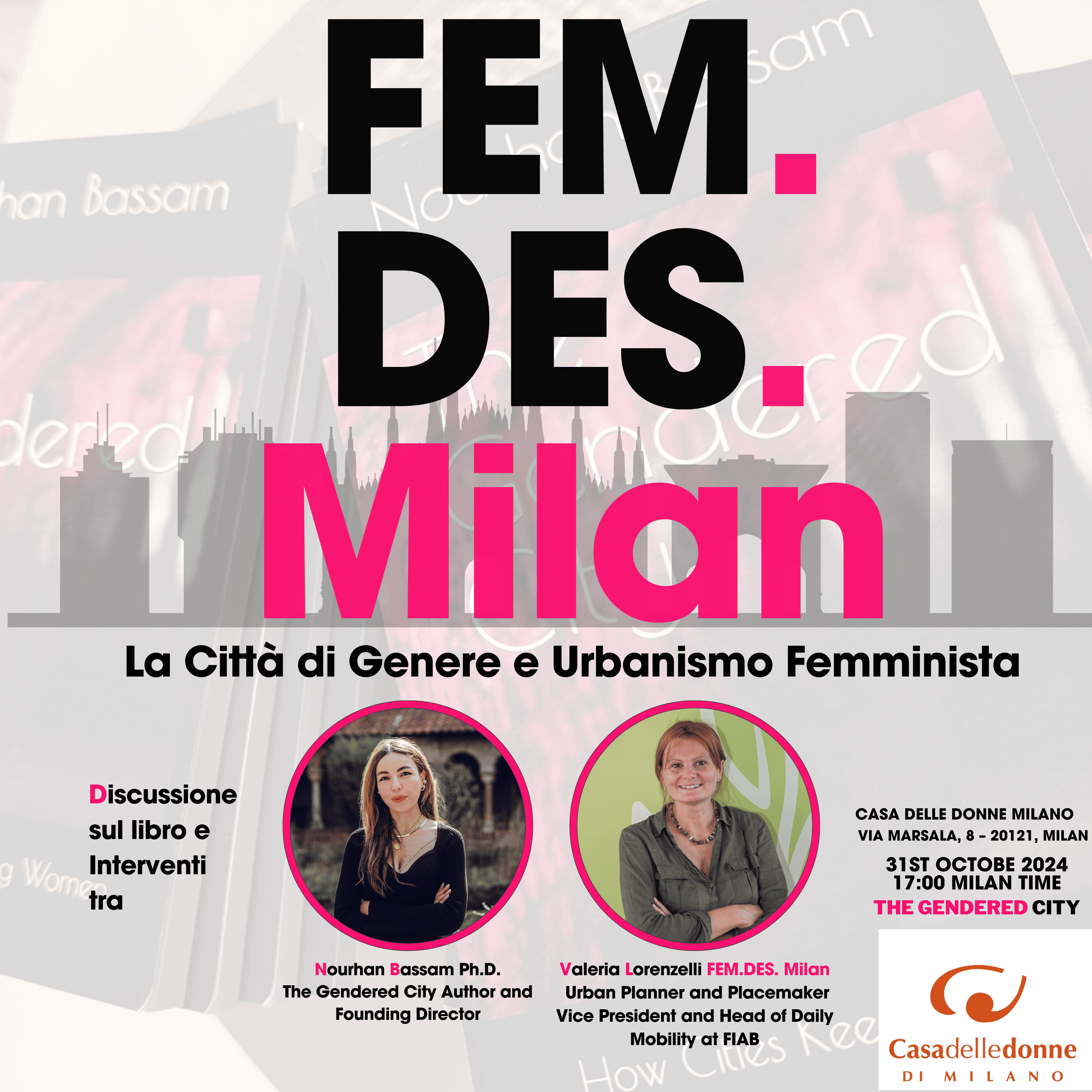 Presentazione del progetto Fem.Des. Milan - La Città di Genere e Urbanismo Femminista @ Casa delle Donne di Milano