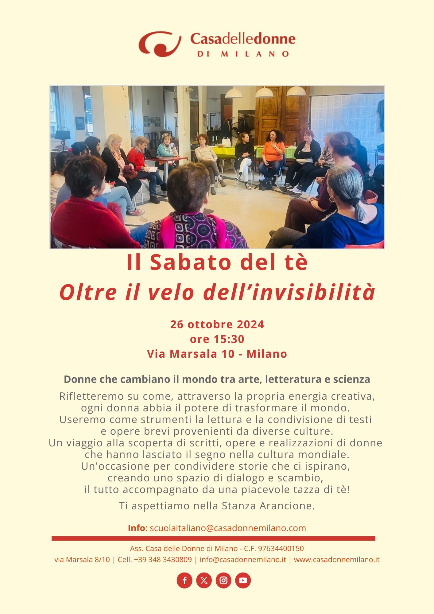 Il Sabato del Tè @ Casa delle Donne di Milano