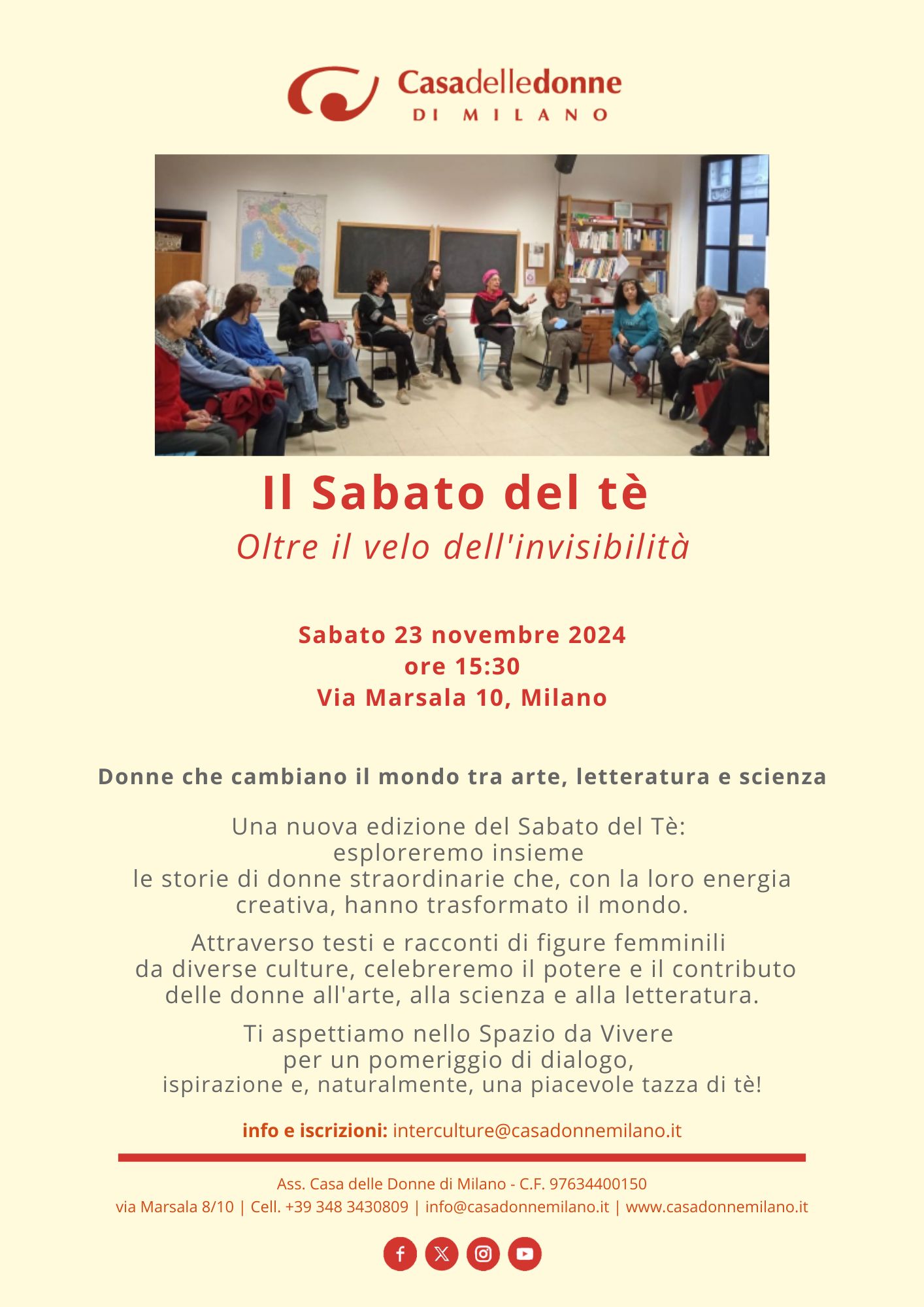 Il Sabato del Tè @ Casa delle Donne di Milano