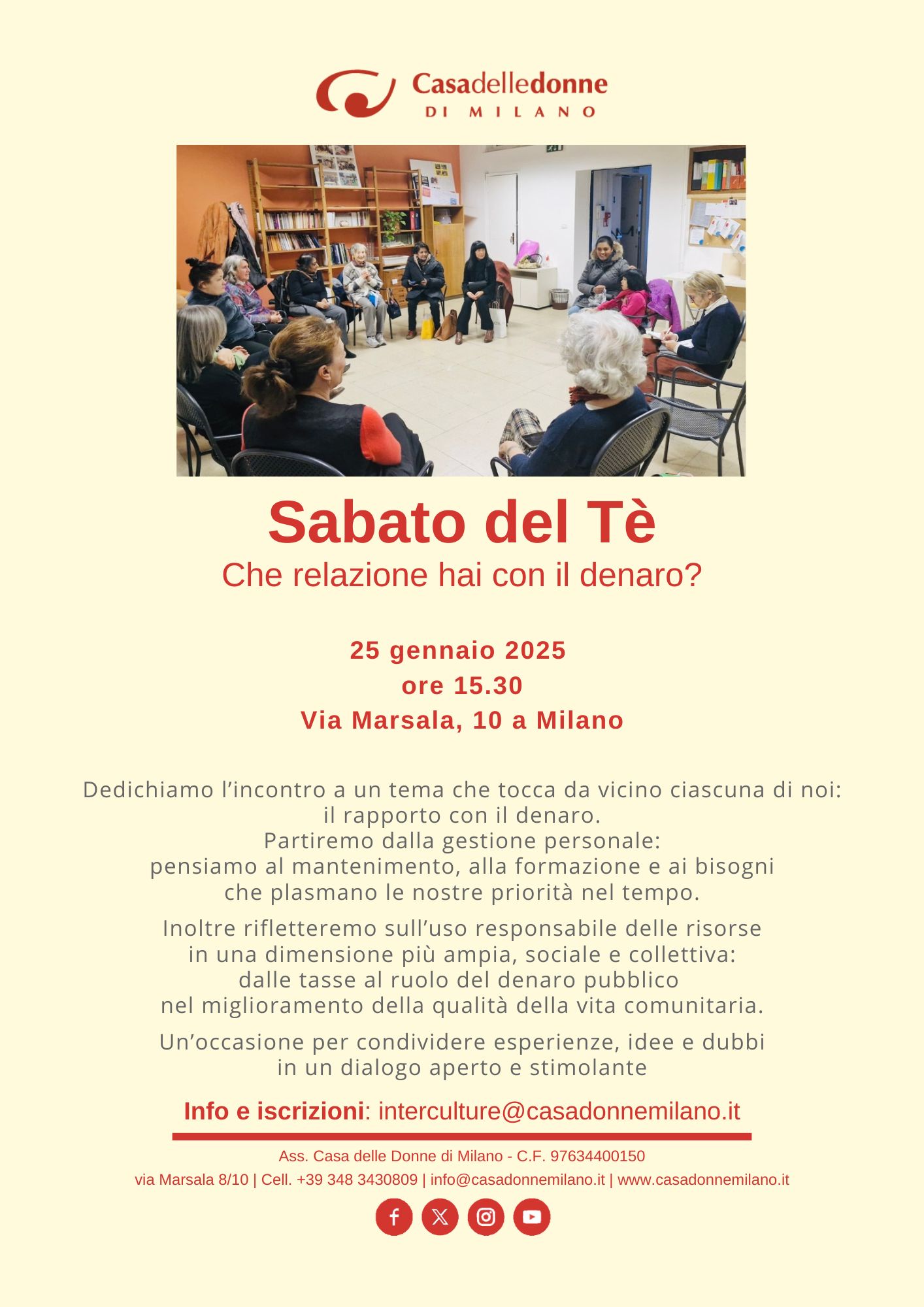 Il Sabato del Tè @ Casa delle Donne di Milano