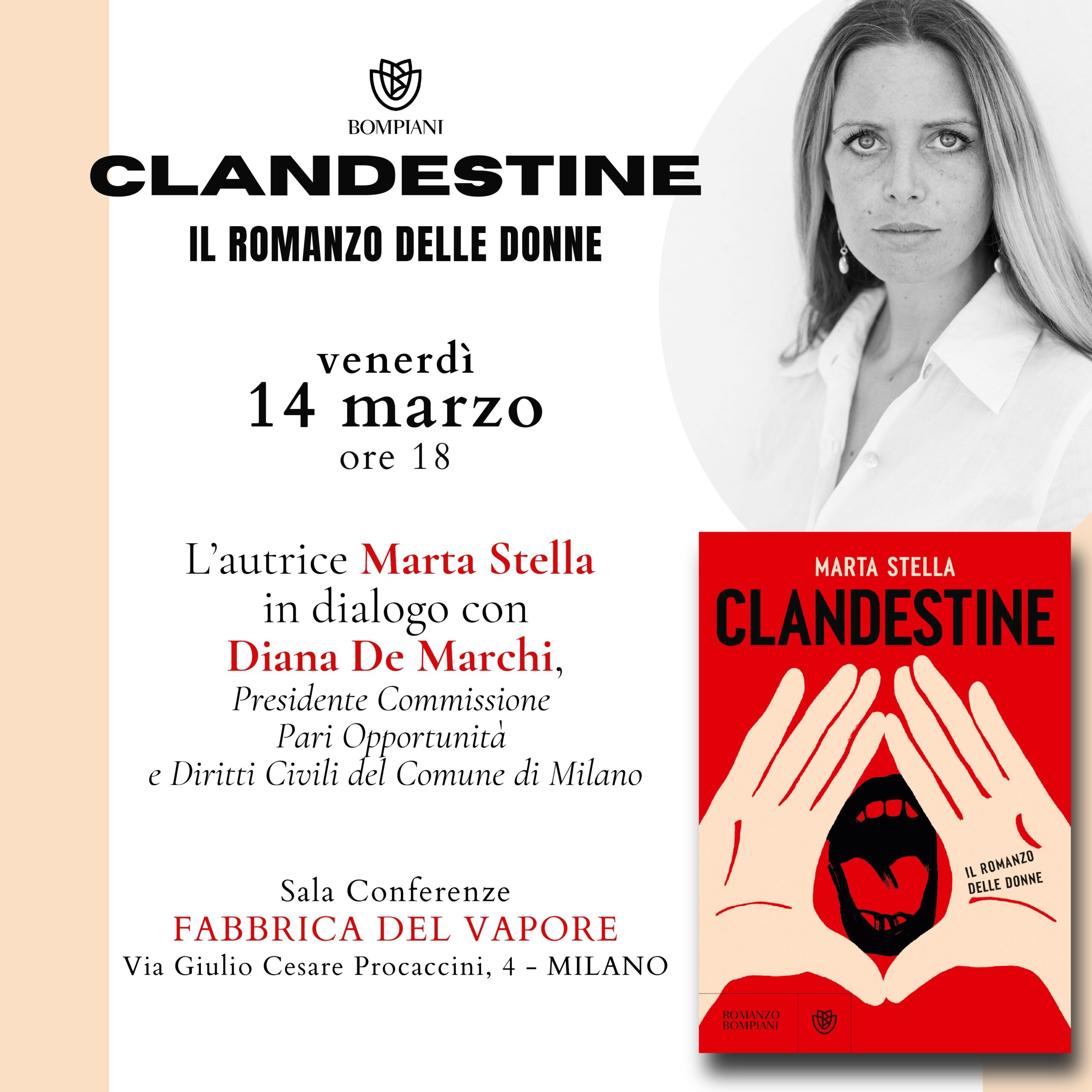 Presentazione del libro "Clandestine. Il romanzo delle donne" @ Fabbrica del Vapore